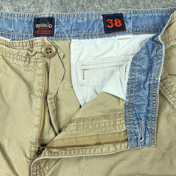 Redhead Shorts Mens 38 Tan Khaki Chino Ripstop Cotton Canvas Hunting Outdoor - Picture 3 of 13
